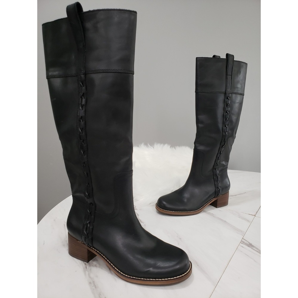 NEVER WORN HAS SCUFFS SIZE 7.5 Lucky Brand Hidranja BLACK HIDRANJA TALL BOOTS
